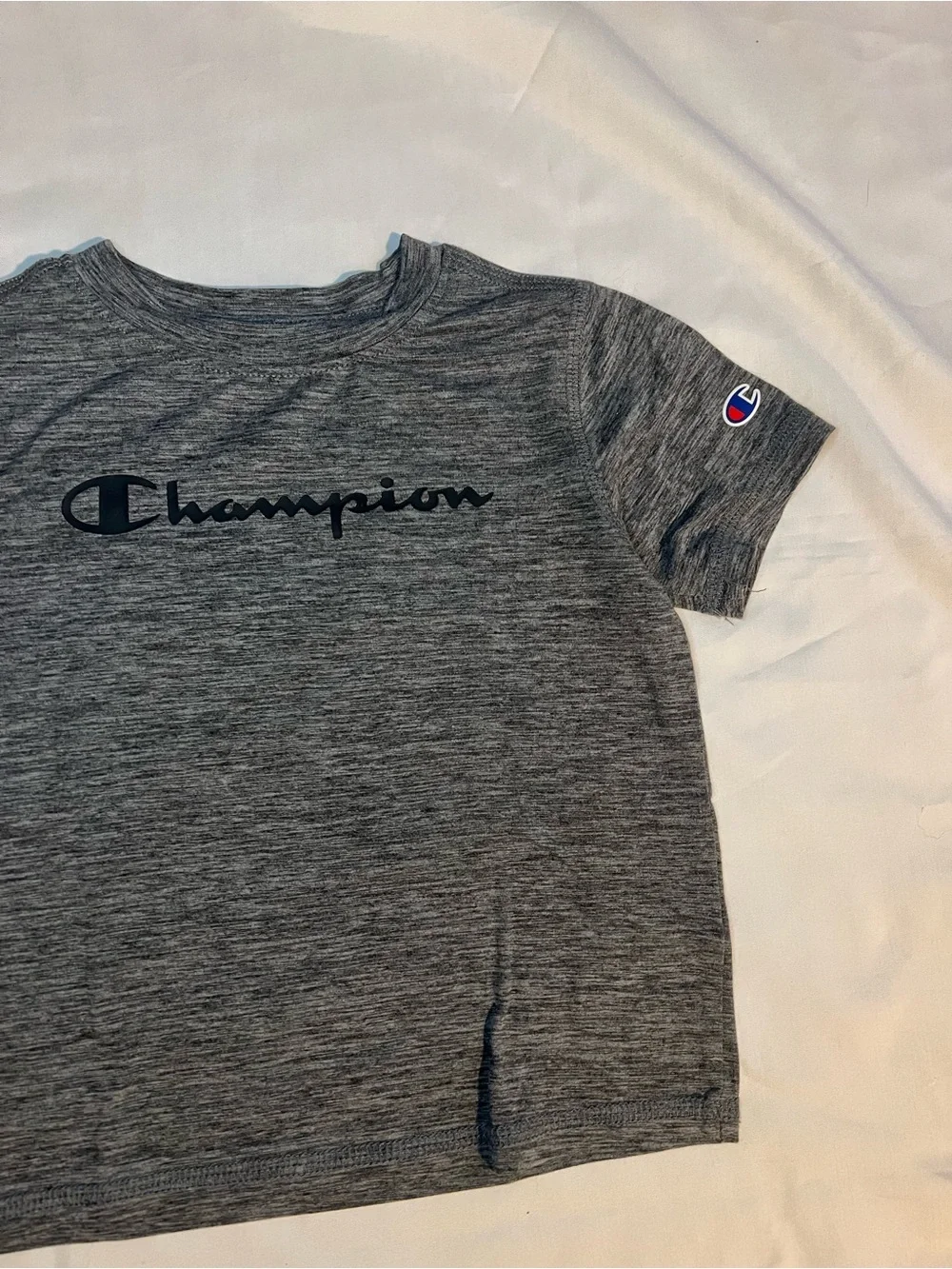 Champion gray tee